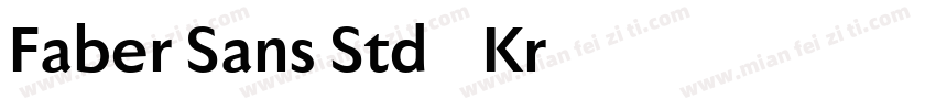 Faber Sans Std 65 Kr字体转换